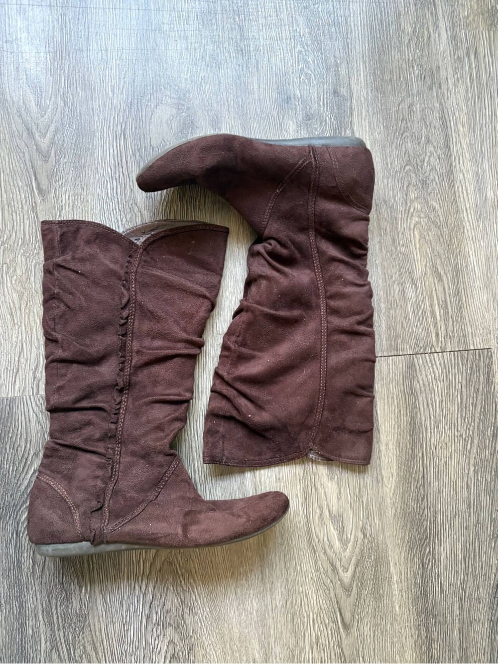 Women's Tall Slouch Boot - Brown Suede